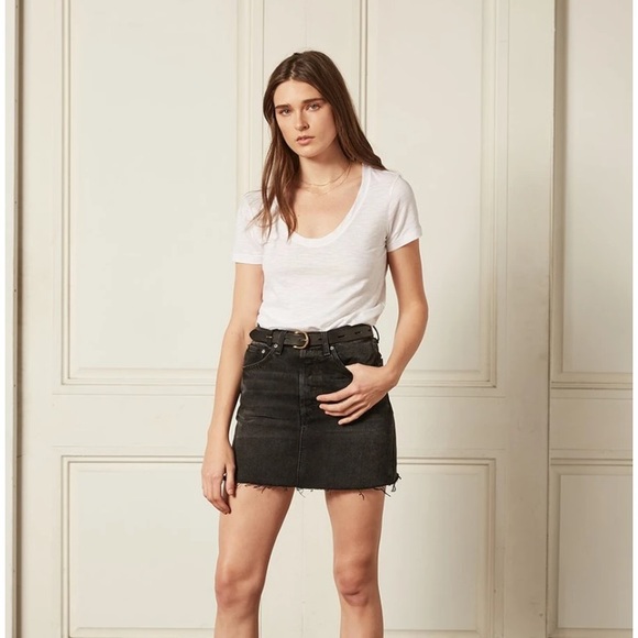Boyish The Corey Denim Mini Skirt - Picture 1 of 7
